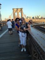Brooklyn Bridge - we crossed it on foot back and forth!