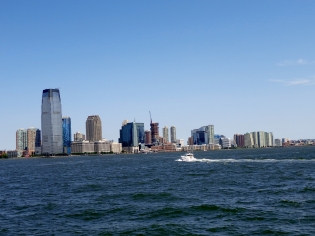 The view from the Ferry to Statue of Liberty Island.